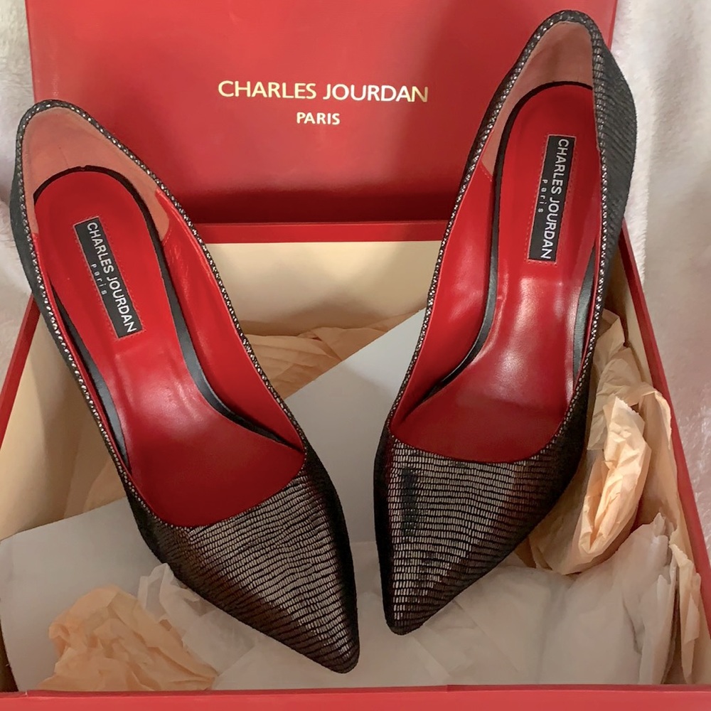 Charles Jourdan leather heels